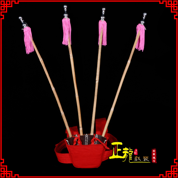 西固戏装戏曲用品靠旗男女大靠 靠板 正宗牛皮旗杆旗架