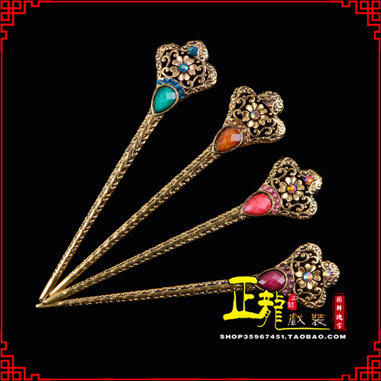 西固头饰老旦青衣员外夫人簪子 老旦发簪