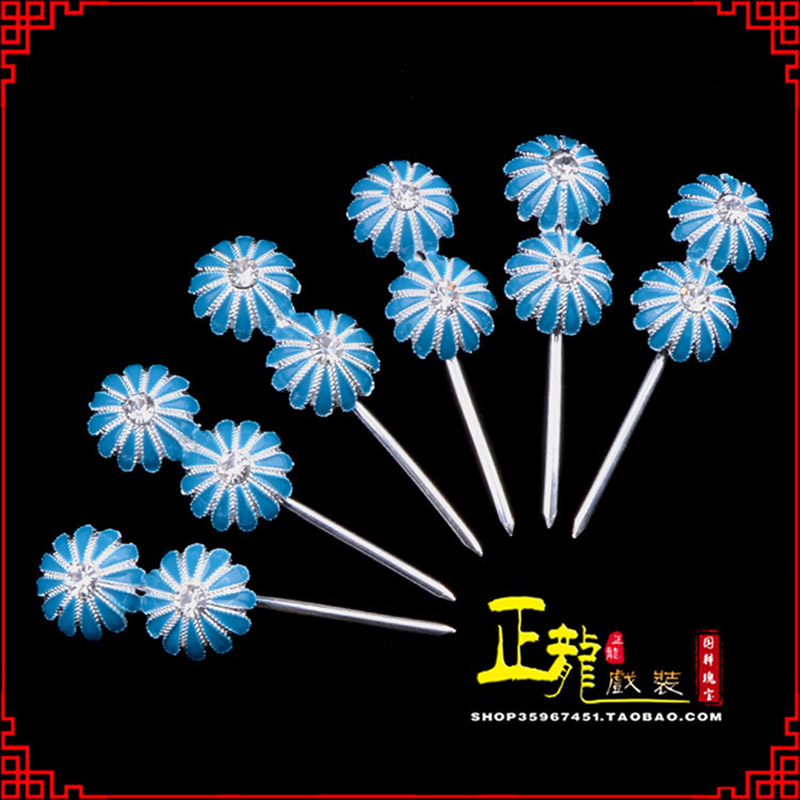 西固头面泡子旦角化妆头饰 仿点绸泡子